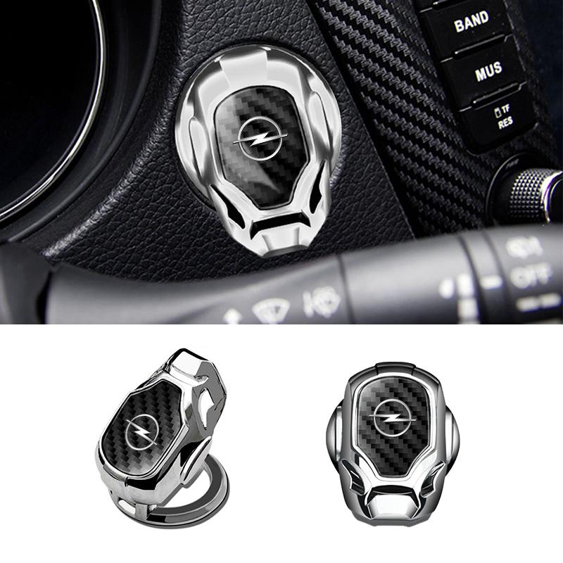 NPT1 1pcs Car One-Click Start Buttons Protective Cover Decoration For Opel Opc Astra K Vivaro Corsa Zafira Insignia Mokka Car Styling