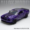 1:32 Challenger SRT Hellcat Игрушечные Машинки Модели Сплав Литье под Давлением со Светом Музыкой Миниатюрный Транспорт Машинка с Оттягиванием Колеса Подарки на День Рождения