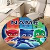 Personalized P-PJ Marks Round Chair Office Rug - Perfect for Mat, Office Chair & More - Ideal Gift for Birthdays and Holidays