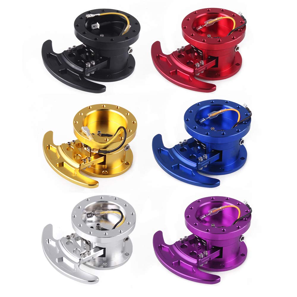 MUTEKI Ступица рулевого колеса Quick Release Steering Boss Откидной гоночный ступичный адаптер Съемный комплект Snap-off Flip-up Boss Universal (кипа