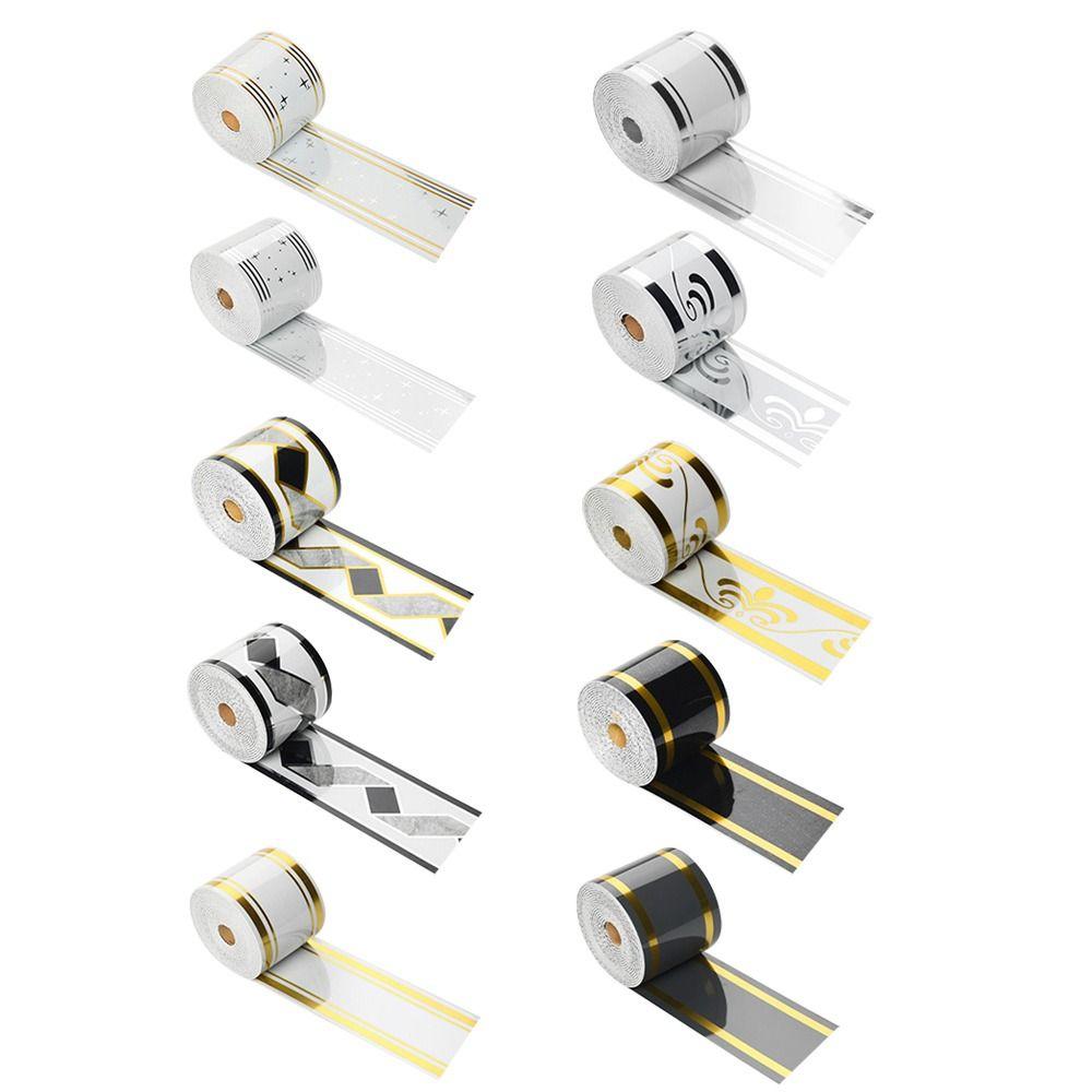 Вспененная самоклеящаяся плинтус Самоклеящийся дизайн Материал ПВХ Водонепроницаемый плинтус Мраморный узор