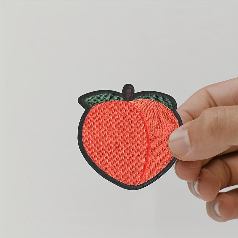 Cute Cartoon Peach Tactical Velcros Patch Hook & Loop Fastener - Military Embroidered Morale Badge for School Bag Molle Backpack