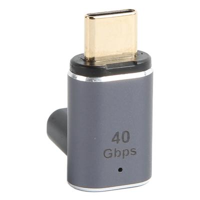 Магнитный адаптер USB C под прямым углом PD100W 40 Гбит/с Поддержка 8K Type C гнездо на Type C штекер Магнитный