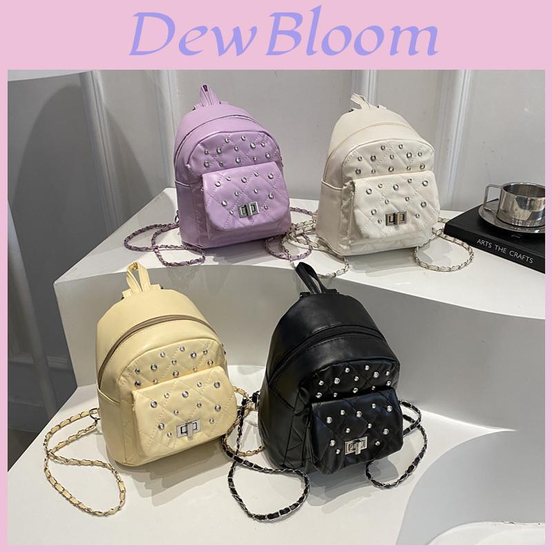 Pu Small Quilted Chain Shoulder Bag For Daily Wear With Embellishments