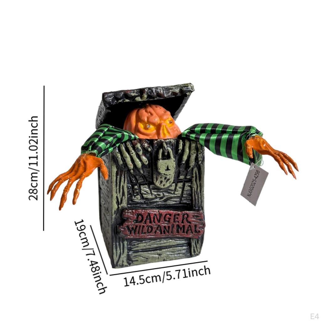 Электрическое Хэллоуин Украшение Светящееся Внутри Красное и Движущееся для Дома Газонной Композиции Снаружи