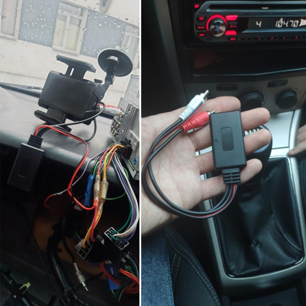 Автомобильный универсальный беспроводной Bluetooth-совместимый модуль музыкальный адаптер Aux аудиокабель с микрофоном