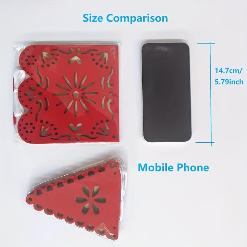 Баннер для мексиканской вечеринки «День мёртвых» - 4 полоски (32 таблетки) Яркая гирлянда из фетра, для Фиесты, Карнавала и Свадебного декора