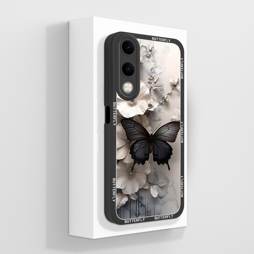 Для Vivo Y04 Y03 Y02 Y11 Y15 Y20 Чехол для телефона Милый мультяшный узор для девочек Гладкий жидкий силикон Противоударная защита Задние крышки Чехол для корпуса Vivo