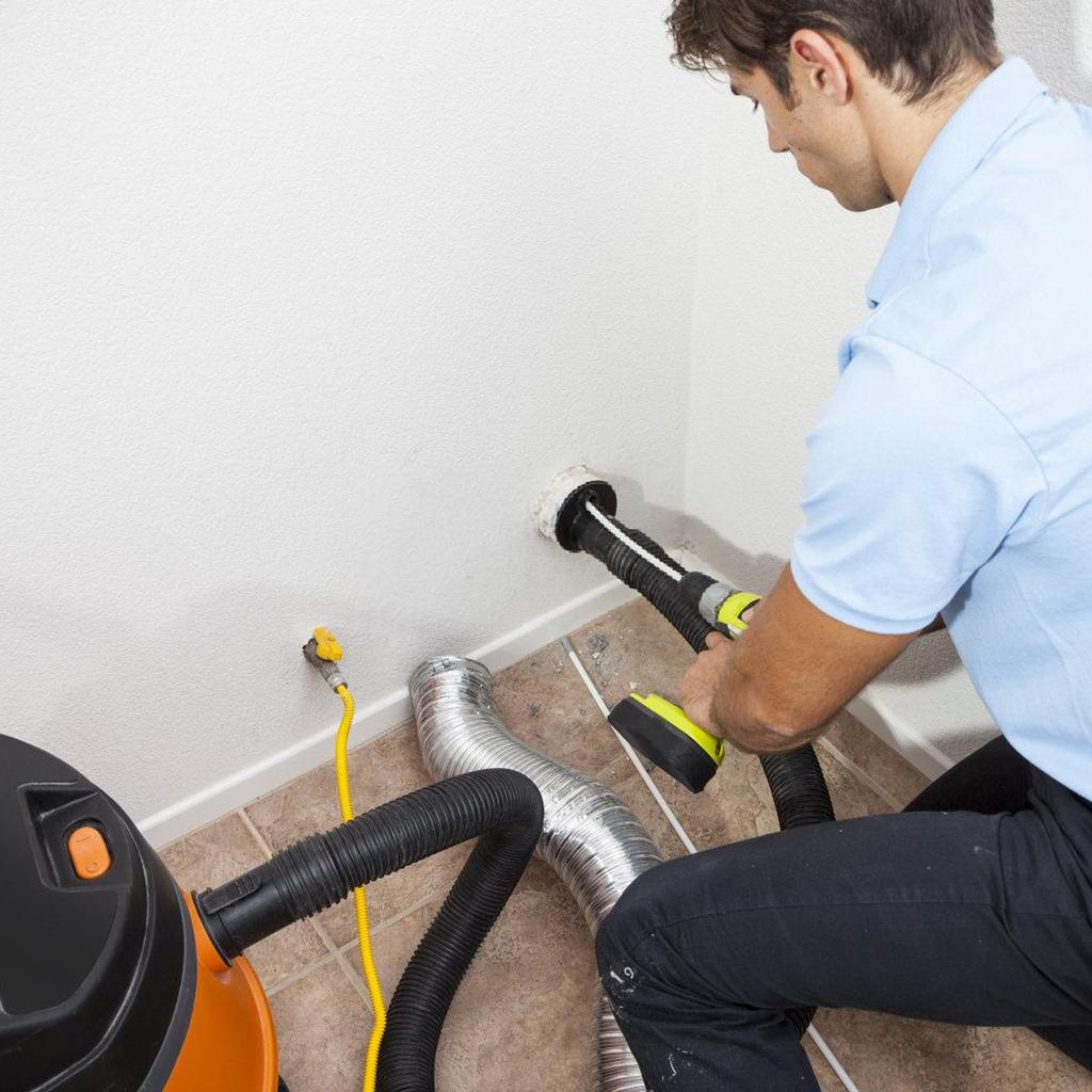 Dryer Vent Hose Air Duct Flexible Adjustable PVC Heavy Duty Air Duct Hose with 2 Screw Clamps for HVAC Ventilation