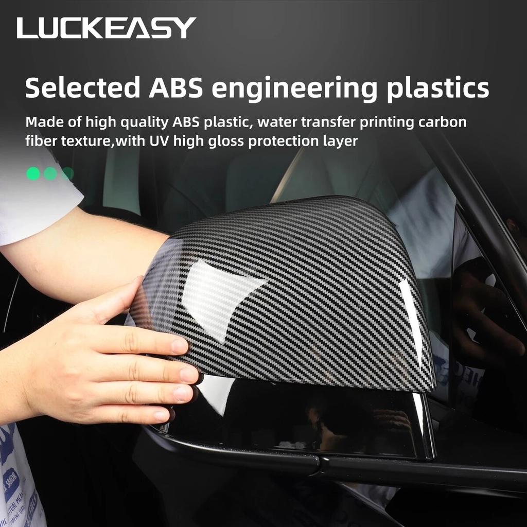 Для Tesla Model 3 YX Защитная крышка внешнего зеркала из углеродного волокна Piano Black Версия 2023 Аксессуары для корпуса зеркала заднего вида