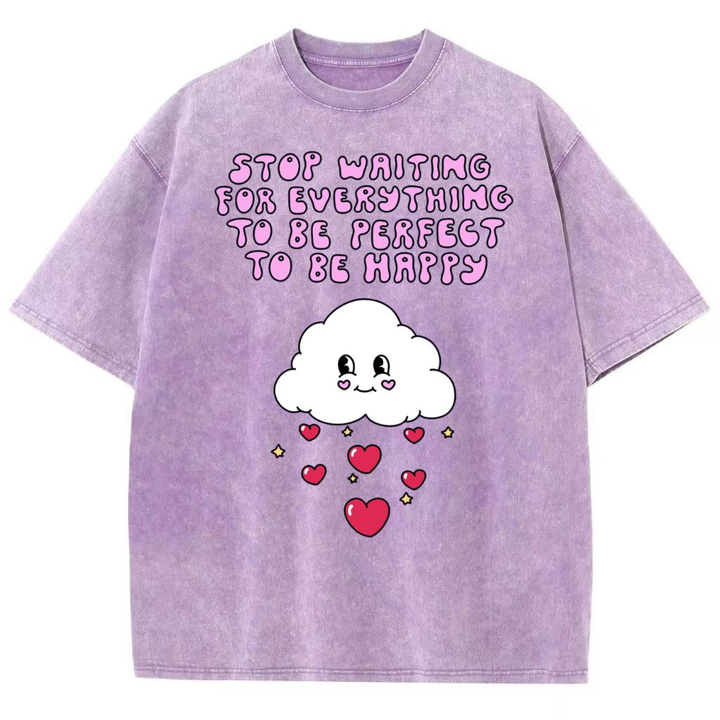 Футболка женская с принтом «облако и любовь» в виде милой девушки, свободная, унисекс, для пар, с коротким рукавом, Y2K, милая, для девочек, повседневный топ