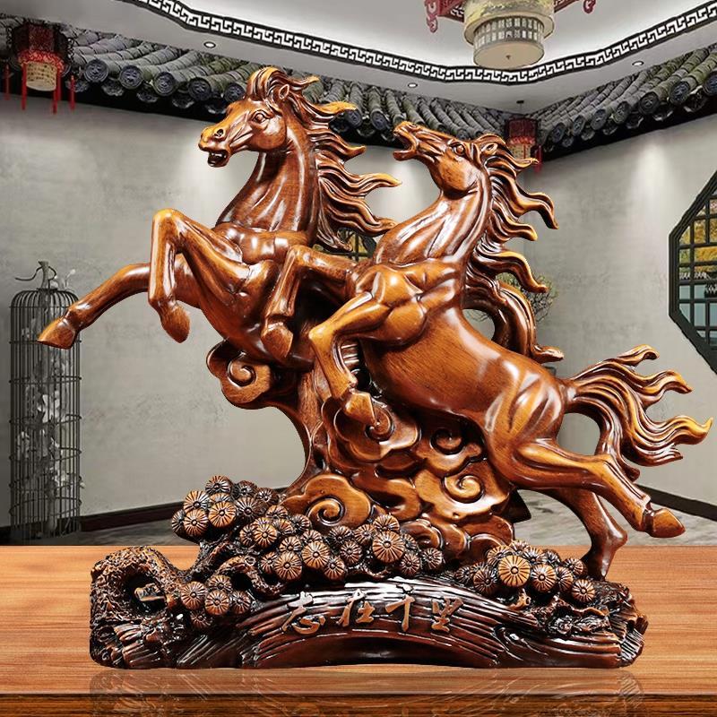 Винный шкафчик Знак зодиака Домашнее ремесло Смола Животное Лошадь Статуя Гостиная Открытие магазина Подарки Офис Декор