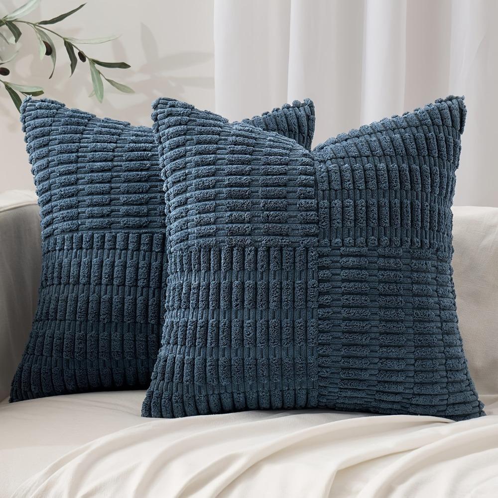 Super Soft Corduroy Pillow Cover Solid Color Wear Resistant Throw Pillow Covers Textured Thickened Pillowslip Couch Sofa