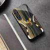 Чехол для телефона 'Древесная текстура и Золотой Феникс' стекло s26 ultra case s25 ultra case для Samsung Galaxy S26 S25 S24 S23 S22 FE Ultra Plus