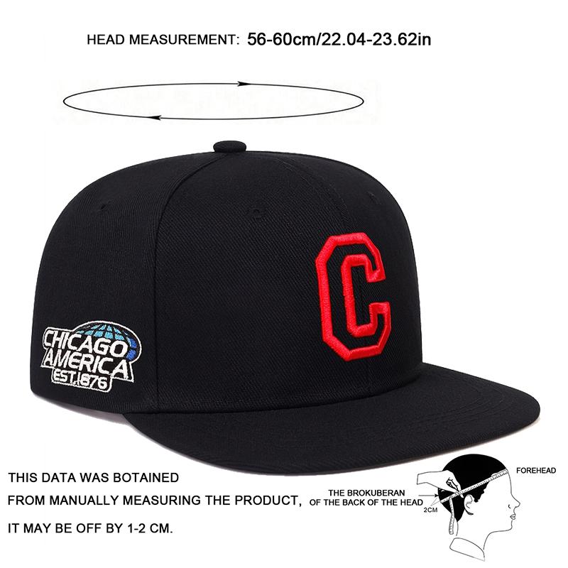 Унисекс Бейсболка с вышивкой CHICAGO Хлопковая Snapback Кепки Регулируемая Хип-Хоп Спортивная Кепка Мужчины Женщины Уличные Шляпы от Солнца Кепки Тракеры