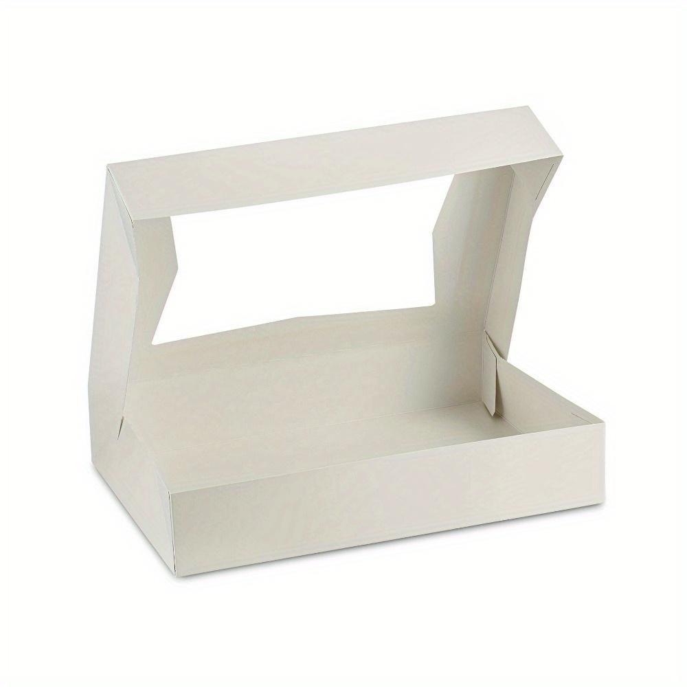 8 шт. коробок для сладостей с прозрачным окном, рождественская подарочная коробка, легко собирается, идеально подходит для подарков, дней рождения, свадеб, изготовления ювелирных изделий, демонстрации