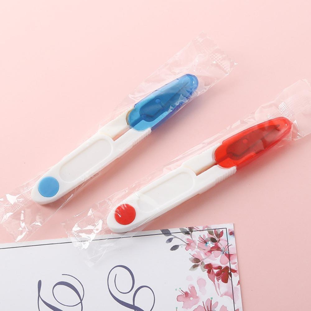 Transparent Tape Covers U-Shaped Small Scissors Trimming Thread Ends Burrs Tailors Scissors