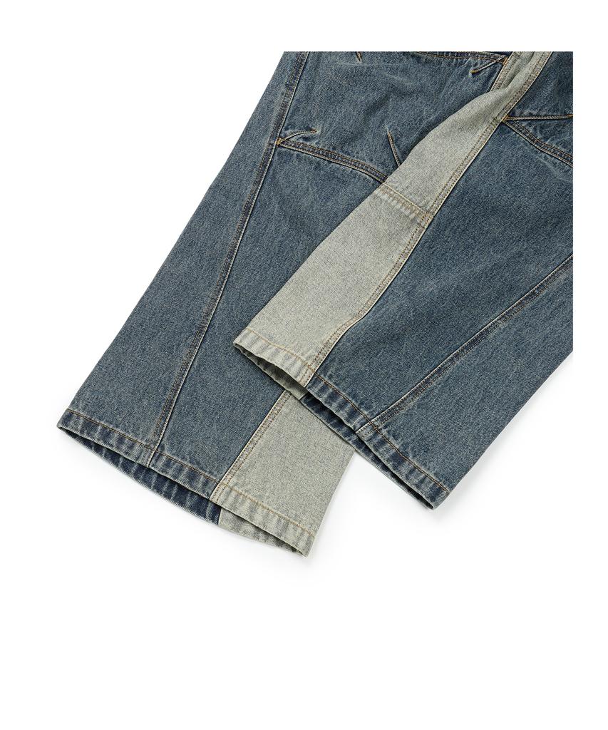 ETCE Curved Panel Denim Pants 2.0 (Blue)