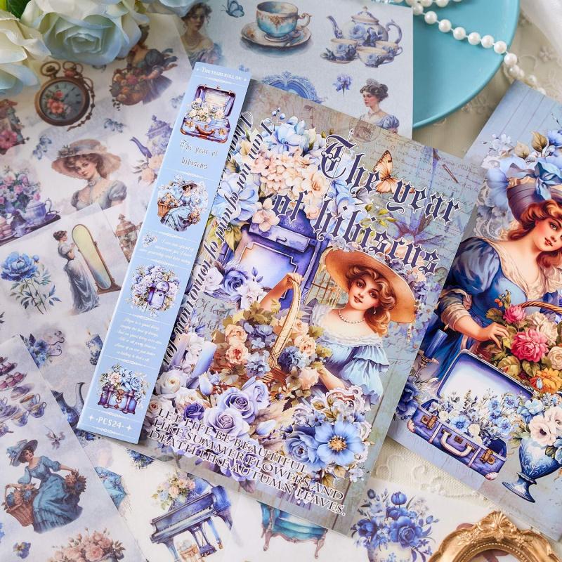 1 книга/24 шт. Коллекция больших винтажных наклеек с девушками, с изображениями женщин в ретро-стиле