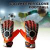 1 Pair Anti-Slip Goalkeeper Gloves for Kids PU Breathable Football Goalie Glove Thickened Latex for Training Accessories
