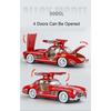 1/24 Scale BENZ 300SL Toys Cars Alloy Diecast Model 4 Doors Opened Front Wheel Steering Sound Light Vehices for Children's Gift
