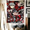 Persona Wall Tapestry Aesthetic Wall Hanging Printed Fabric Blanket Decorative Tapestries for Bedroom Living Room Home Decor