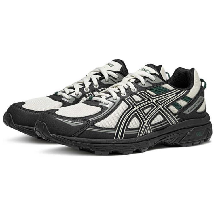 Asics Gel-Venture 6 Удобные Мягкие Низкие Кроссовки для Трейлраннинга Мужские Кроссовки Белые Черные 1011B550-301