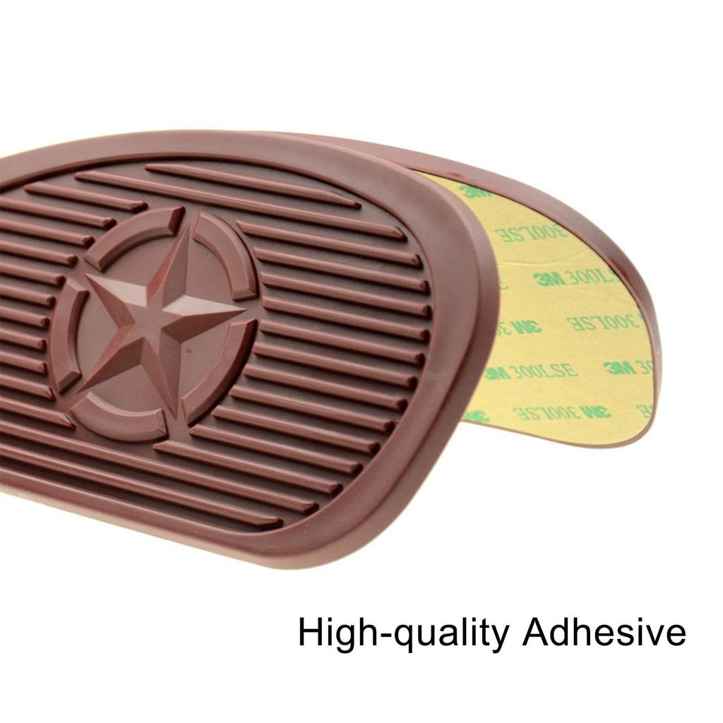 Motorcycle Tank Pad Seal Seat Protector Left & Right Set Rubber Knee Grips Custom