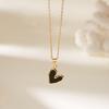 Stainless Steel Love Heart Pendant Necklace For Women Gold Color Fashion Neck Chain Female Choker Collar Jewelry Birthday Gifts