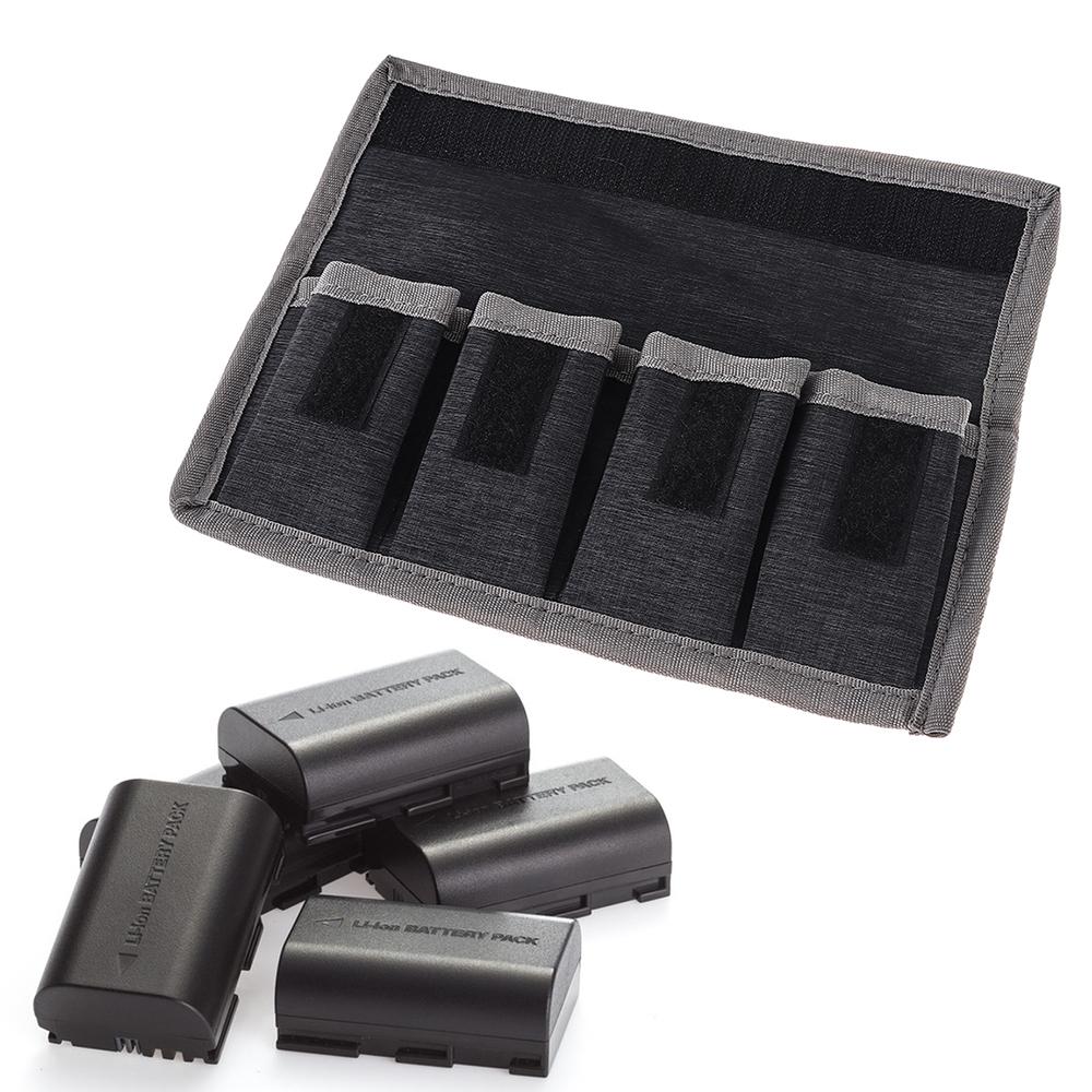 Nylon Digital Accessories DSLR Camera Storage Pouch Lithium Battery Bag Carrying Case AA Battery