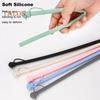 1/6Pcs Silicone Straw Set for 30/40oz Tumblers Reusable Straws with Covers Food-Grade Easy To Clean Replacement Silicone Straws for Travel Outdoor