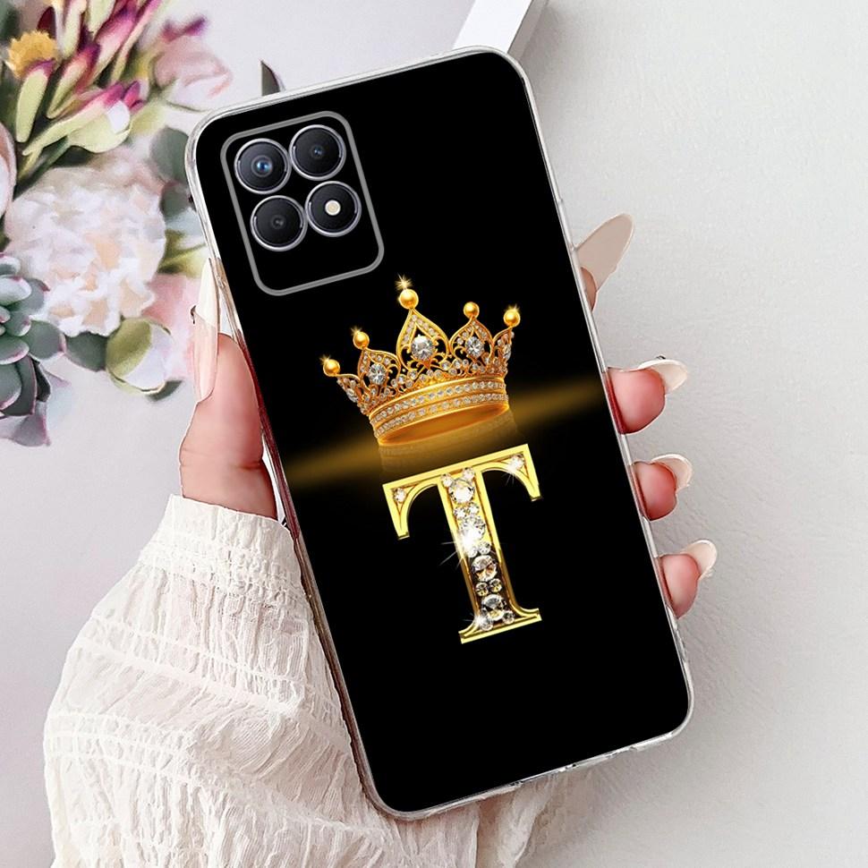 For Realme 8i Case RMX3151 Fashion Letter Cover Coque Soft Silicone Phone Case For Realme Narzo 50 Narzo50 8i Realme8i Bumper