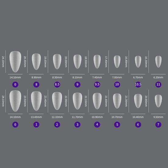 420Pcs/Box Fake Clear Easy Long To Paste Nails Lasting Removable Matte Nail Extension Acrylic Extra