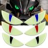 Car Sticker 3D Demon Eye Luminous Stickers Reflective Warnings for Electric Vehicles Motorcycles Auto Exterior Decor Accessories