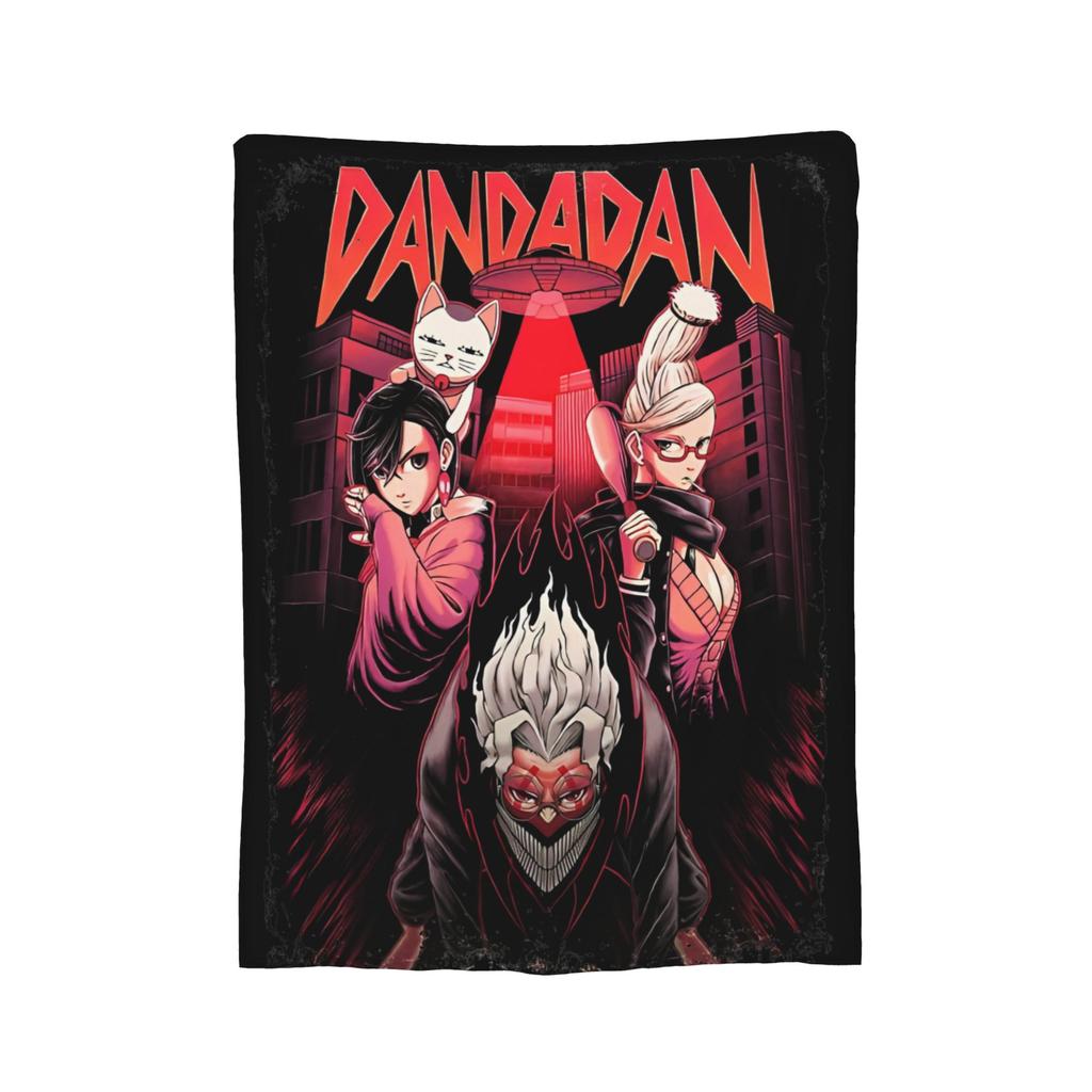 Turbo Granny Dandadan Anime Flannel Blankets Creative Throw Blanket for Bed Sofa Couch 200x150cm Plush Thin Quilt,