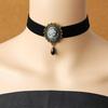 Gothic Velvet Choker Necklace - Retro Punk Clavicle Chain for Women
