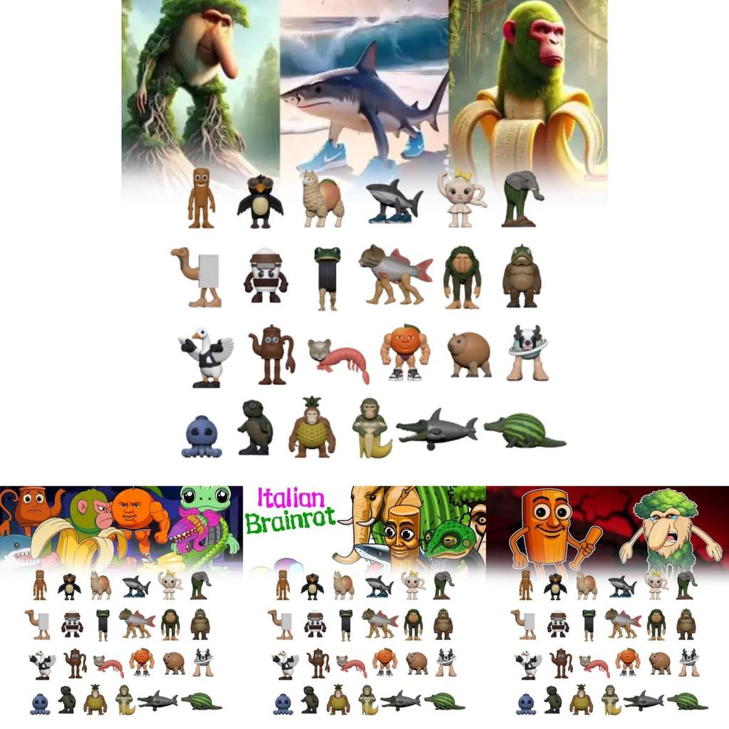 Итальянский Мозголом Коллекционный Набор Фигурок Из ПВХ Для Коллекционирования и Подарков