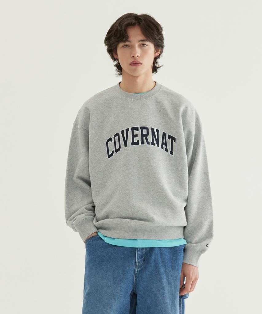 COVERNAT Arch Logo Sweatshirt Melange Gray