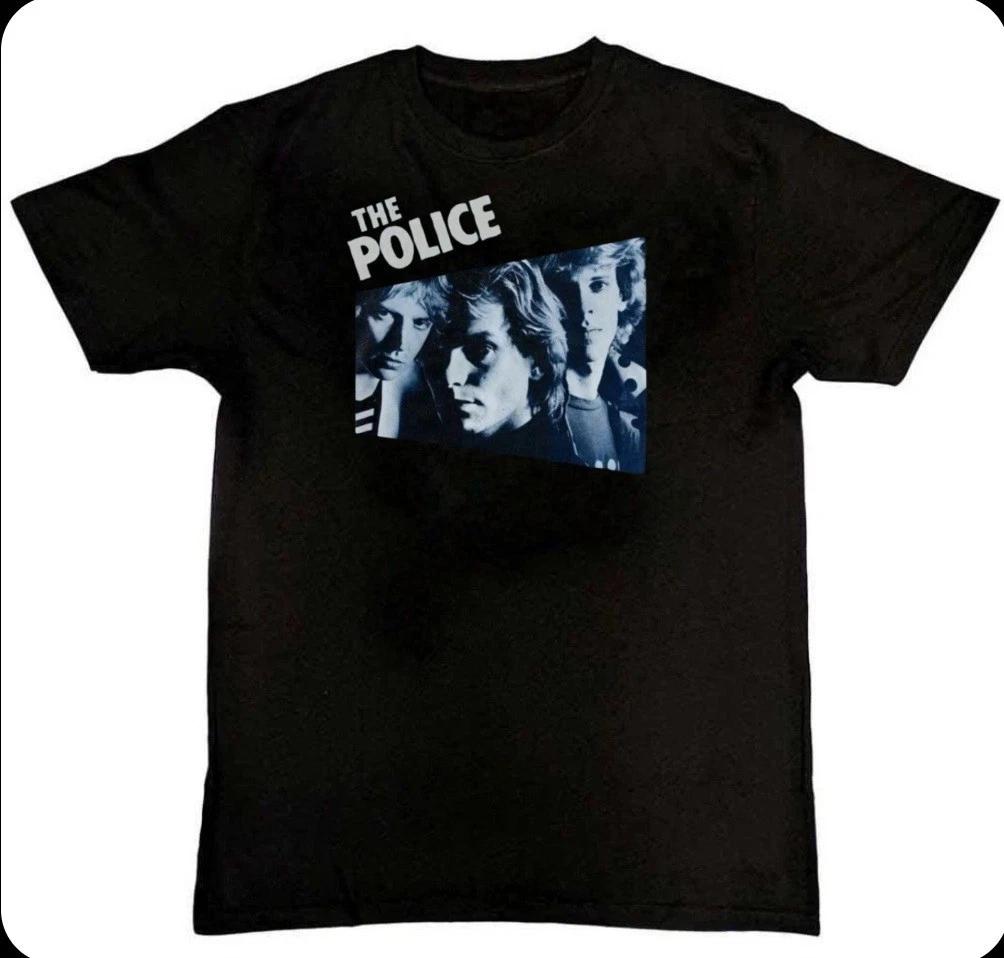 Classic The Police Band Graphic Print Mens Unisex 100% Cotton T-shirt Mens Tees Top