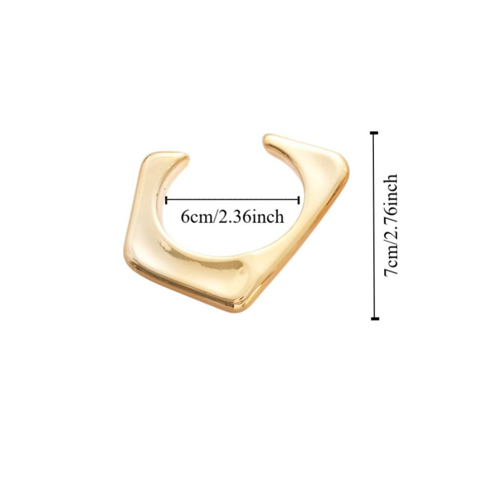 Европейский Американский Стиль Манжеты Браслеты АБС Акрил Преувеличенный Браслет Широкий Открытый Браслет Подарок