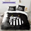 Santos FC Pattern Bedding Home Decoration Birthday Gift (1 * duvet cover + 2 * pillowcase, without core)