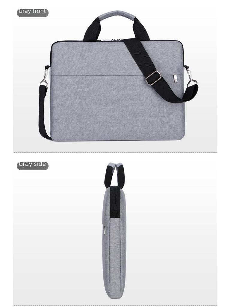 Ultra-thin Laptop & iPad Shoulder Bag, 14-15.6 Inch, Business Briefcase