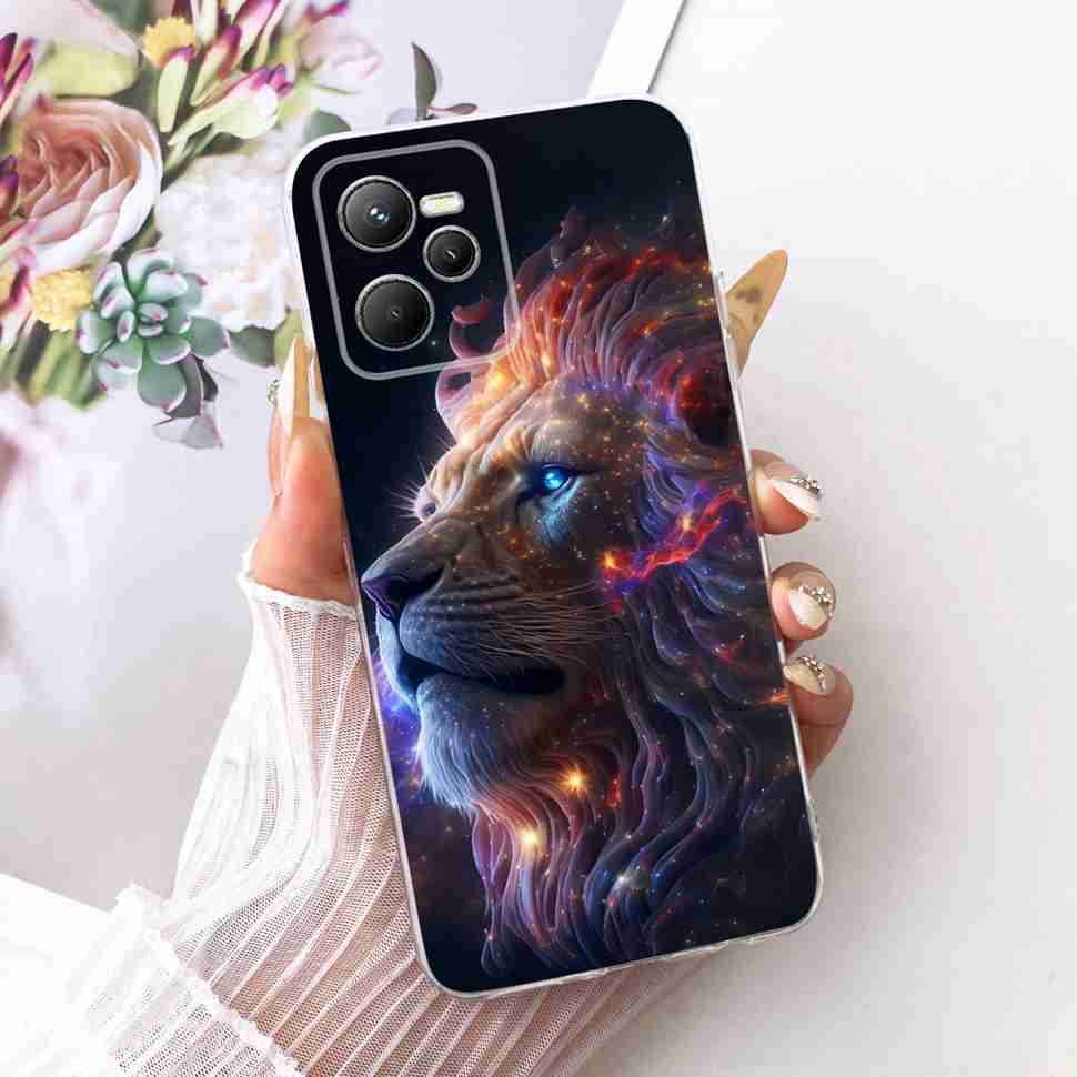 Для Realme C 35 C35 Чехол 2022 Золотой Дракон Чехол Мягкий Силикон Fundas Для Realme Narzo 50A Prime RealmeC35 Чехол для Телефона Сумки
