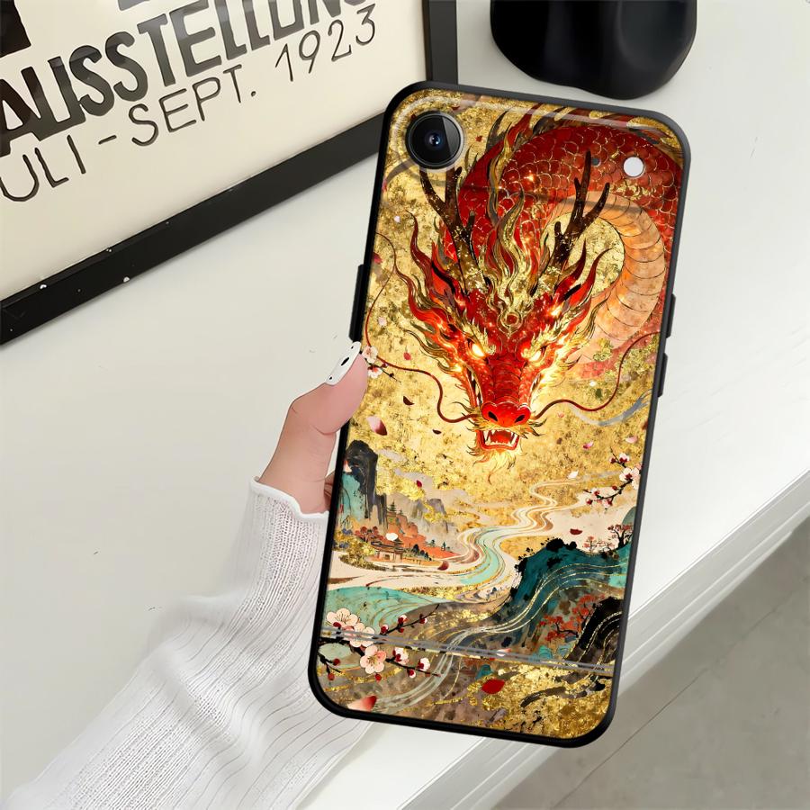 Мультяшный Крутой Чехол с Драконом и Лошадью для Apple iPhone 17 Pro Max 14 Air 15 Pro 7 8 11 16 13 XR XS MAX 12 Чехол для Телефона Funda