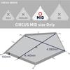 Tenmaku Design Circus TC MID Ground Sheet Полный (Необязательный элемент)