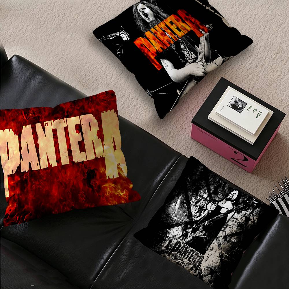 P-Pantera F-Far B-Beyond D-Driven Pillow Covers Cartoon Sofa Decorative Home Double-sided Printing Short Plush Cushion Cover