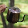 Винтажная Медная Кофейная Кофеварка с Длинным Носиком, для Кипячения Воды и Заваривания Чая, Ручная Работа, Гравировка, Творческий Подарок, Чайник, Посуда