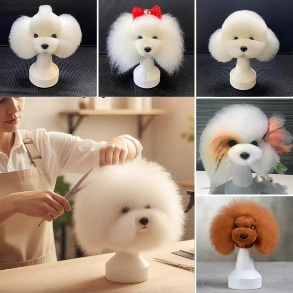 Synthetic Fiber Pet Grooming Mannequin Grooming Training Head For Pet Grooming Students