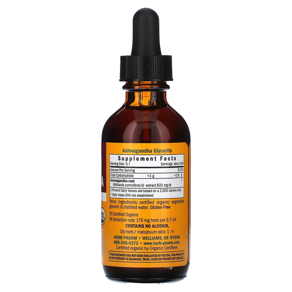 Herb Pharm Ashwagandha, Alcohol Free, 2 Fl Oz (60 Ml)