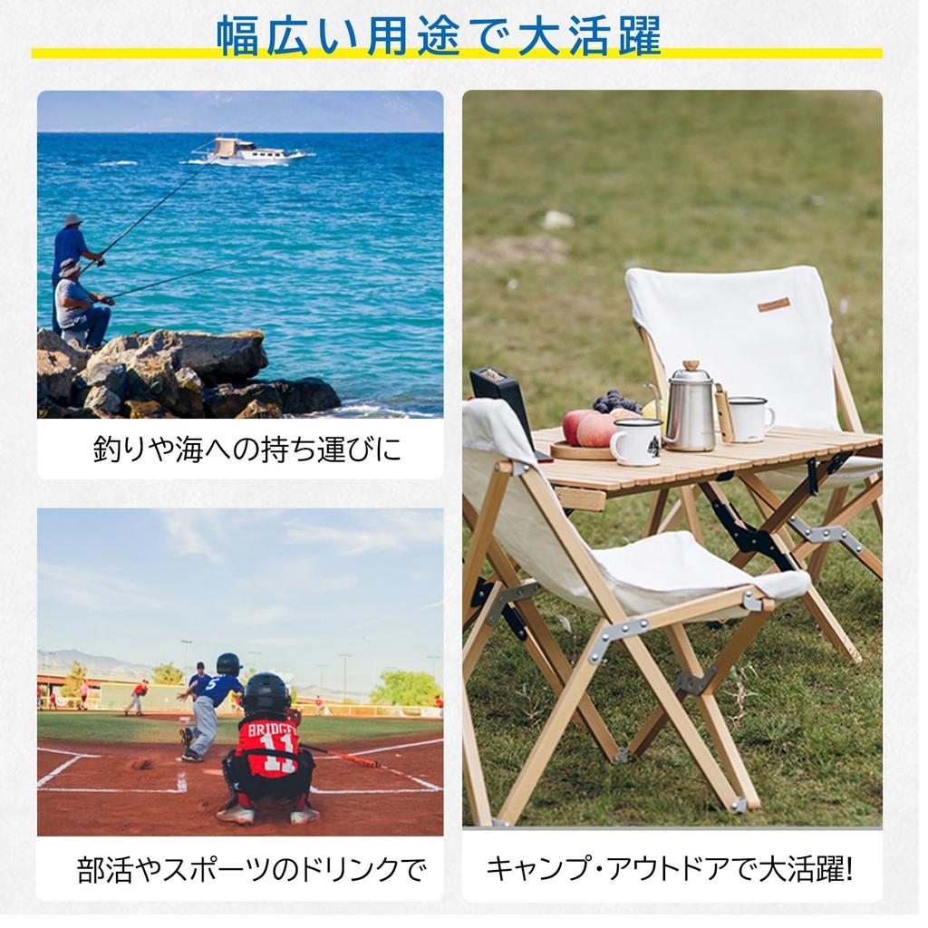 Eliciya Water Vacuum Keeps Hot or Large Carbonated Drink Stainless Easy To Wide Mouth with Perfect for the and Outdoor Suitable for and 4-L Bottle,